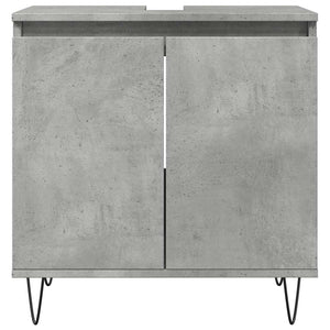Ντουλάπι Μπάνιου Γκρι Σκυροδεμ. 58 x 33 x 60 εκ. Επεξεργ. Ξύλο - Pakobazaar