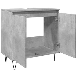 Ντουλάπι Μπάνιου Γκρι Σκυροδεμ. 58 x 33 x 60 εκ. Επεξεργ. Ξύλο - Pakobazaar
