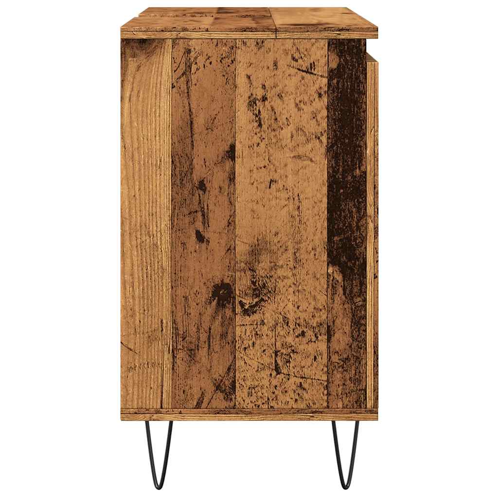 Ντουλάπι μπάνιου Παλιό ξύλο 58x33x60 cm Κατασκευασμένο ξύλο