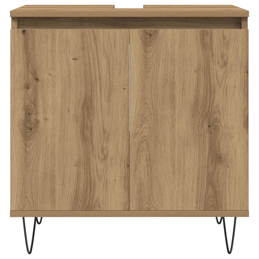 Ντουλάπι Μπάνιου Δρυς τεχνίτης 58 x 33 x 60 εκ από Επεξεργ Ξύλο