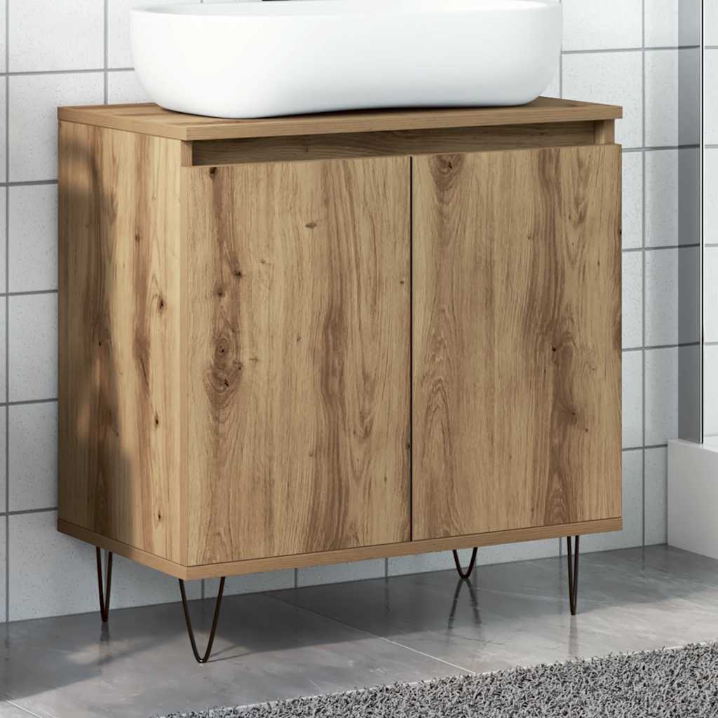 Ντουλάπι Μπάνιου Δρυς τεχνίτης 58 x 33 x 60 εκ από Επεξεργ Ξύλο