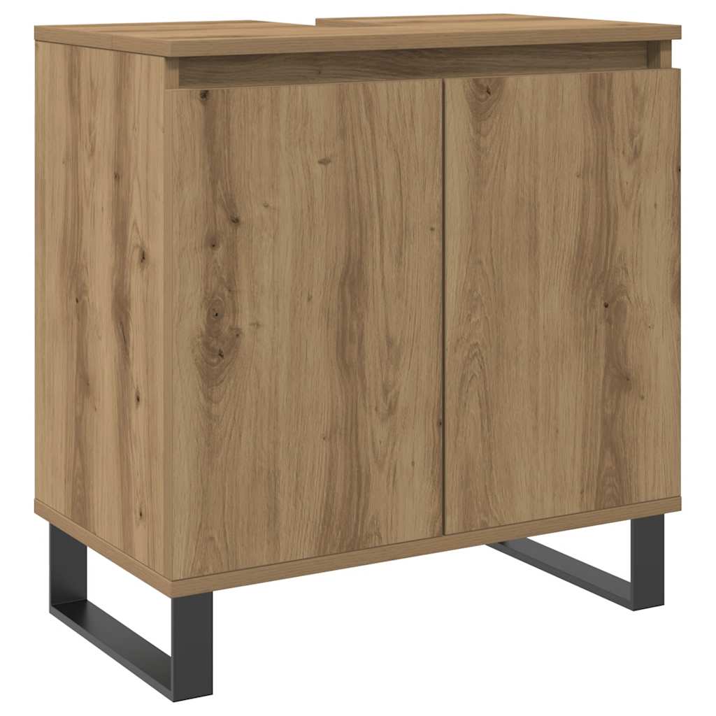 Ντουλάπι Μπάνιου Δρυς τεχνίτης 58 x 33 x 60 εκ από Επεξεργ Ξύλο