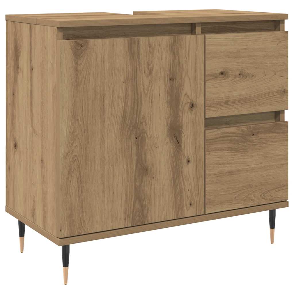 Ντουλάπι Μπάνιου τεχνίτης Δρυς 65x33x60 εκ. Επεξεργασμένο Ξύλο