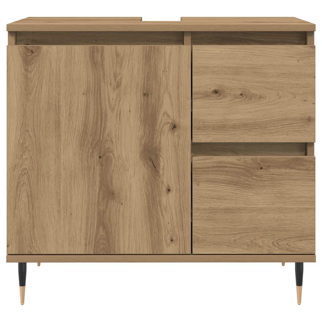 Ντουλάπι Μπάνιου τεχνίτης Δρυς 65x33x60 εκ. Επεξεργασμένο Ξύλο