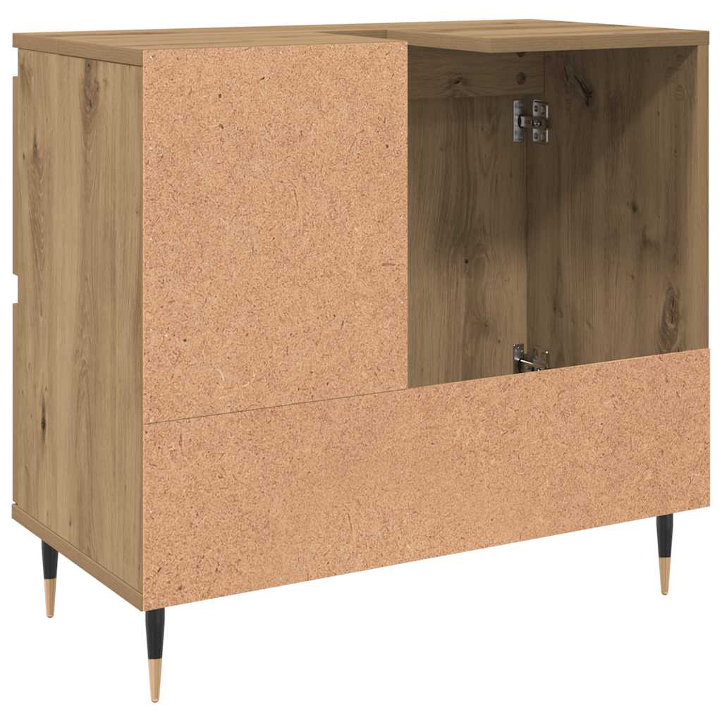 Ντουλάπι Μπάνιου τεχνίτης Δρυς 65x33x60 εκ. Επεξεργασμένο Ξύλο