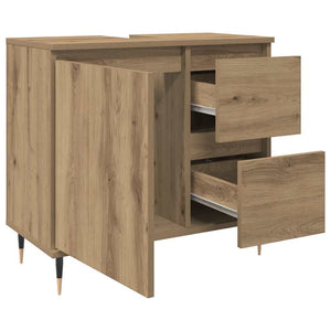 Ντουλάπι Μπάνιου τεχνίτης Δρυς 65x33x60 εκ. Επεξεργασμένο Ξύλο