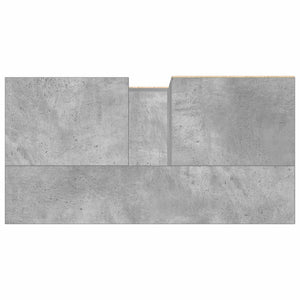 Ντουλάπι Μπάνιου Γκρι Σκυροδέματος 65x33x60 εκ. Επεξ. Ξύλο