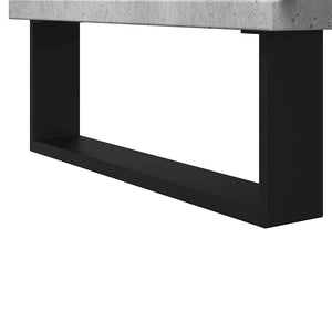 Ντουλάπι Μπάνιου Γκρι Σκυροδέματος 65x33x60 εκ. Επεξ. Ξύλο