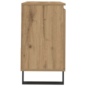 Ντουλάπι Νιπτήρα Μπάνιου Αρτισιανή Δρυς 65x33x60 εκ. Επεξ. Ξύλο