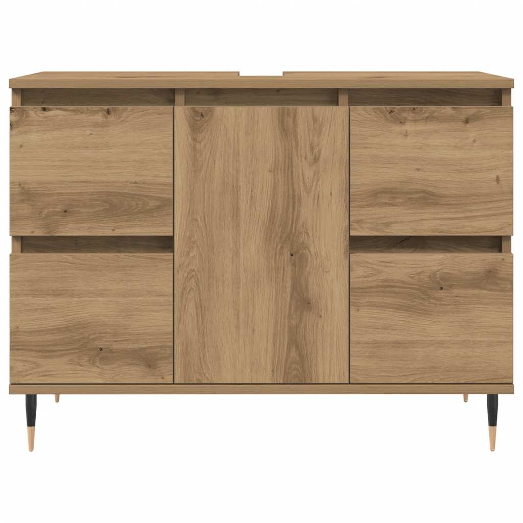 Ντουλάπι μπάνιου Δρυς τεχνίτης 80x33x60 cm Κατασκευασμένο ξύλο - Pakobazaar