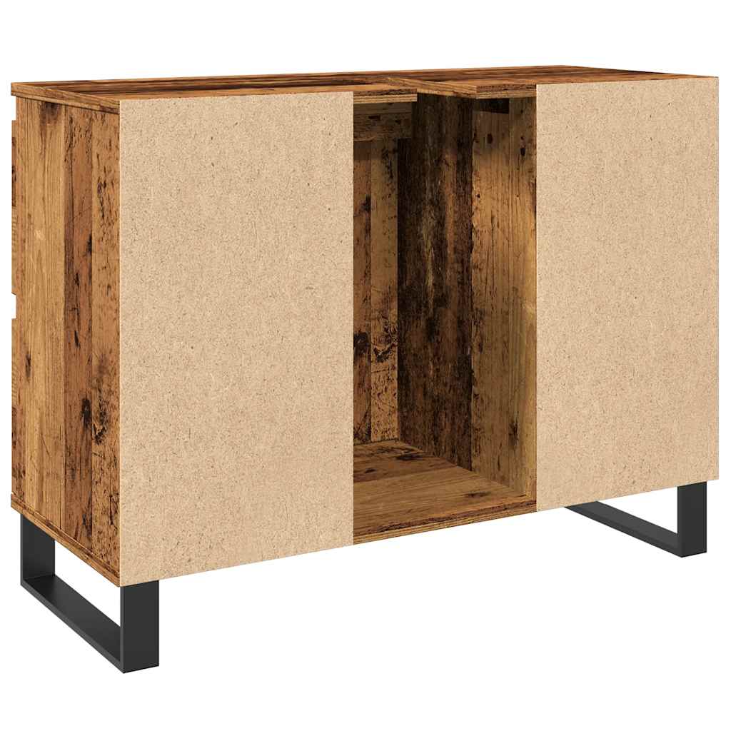 Ντουλάπι νιπτήρα μπάνιου Παλιό ξύλο 80x33x60 cm - Pakobazaar