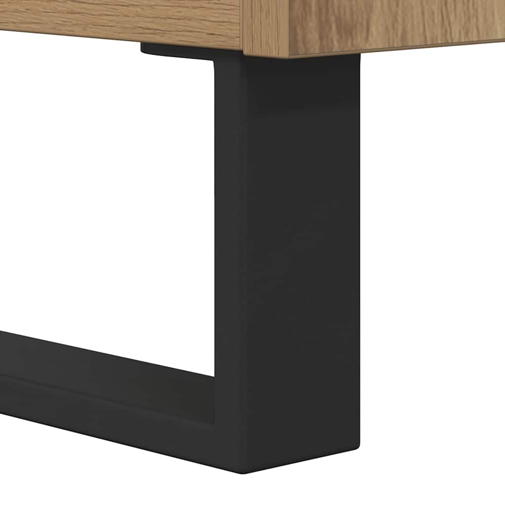 Δισκοθήκη Δρυς τεχνίτης 84,5x38x48 εκ. από Επεξεργασμένο Ξύλο - Pakobazaar