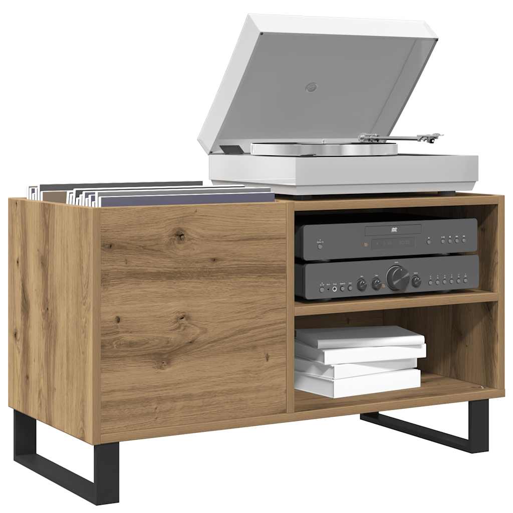 Δισκοθήκη Δρυς τεχνίτης 84,5x38x48 εκ. από Επεξεργασμένο Ξύλο - Pakobazaar