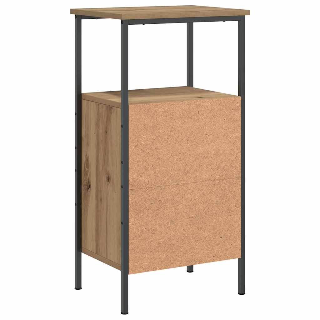 Κομοδίνα 2 τεμάχια Artisan Oak 41x31x80 cm Κατασκευασμένο ξύλο - Pakobazaar