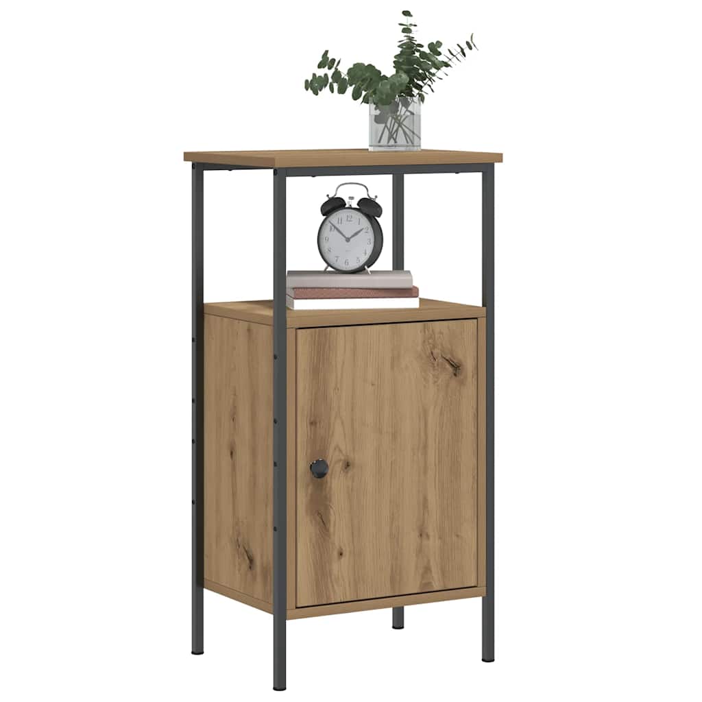 Κομοδίνα 2 τεμάχια Artisan Oak 41x31x80 cm Κατασκευασμένο ξύλο - Pakobazaar