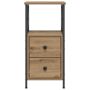 Κομοδίνα 2 τεμ Artisan Oak 34x35,5x70 cm Κατασκευασμένο ξύλο - Pakobazaar