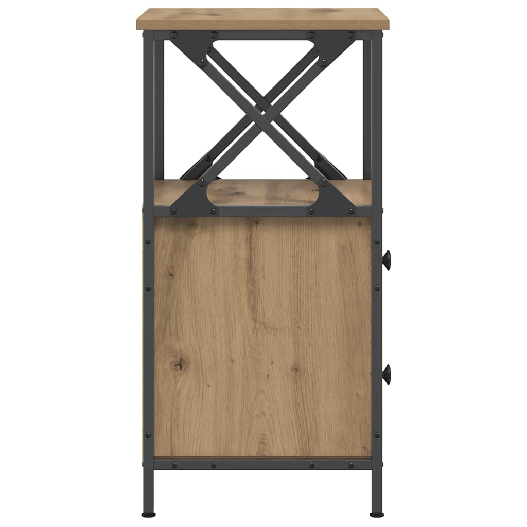 Κομοδίνα 2 τεμ Artisan Oak 34x35,5x70 cm Κατασκευασμένο ξύλο - Pakobazaar