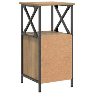 Κομοδίνα 2 τεμ Artisan Oak 34x35,5x70 cm Κατασκευασμένο ξύλο - Pakobazaar