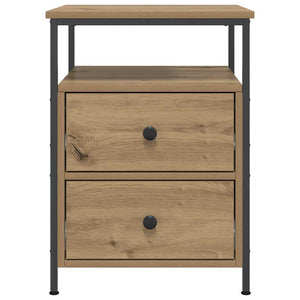 Κομοδίνα 2 τεμάχια Artisan Oak 44x45x60 cm Κατασκευασμένο ξύλο - Pakobazaar