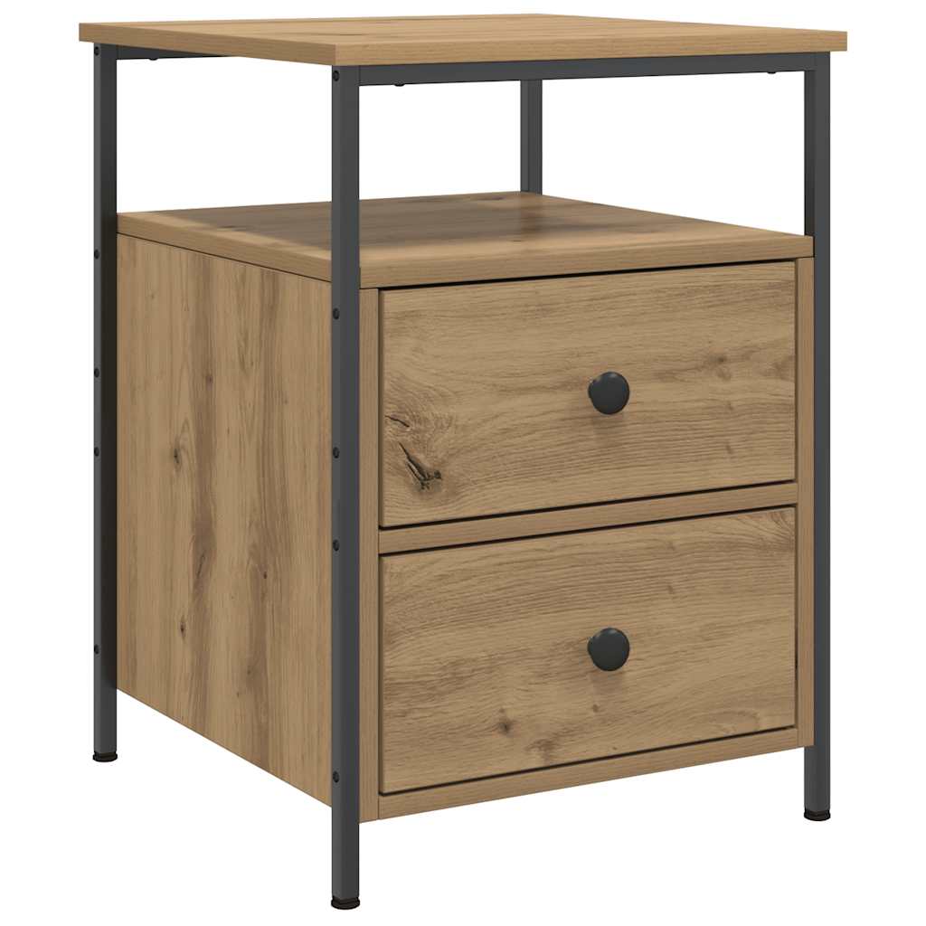 Κομοδίνα 2 τεμάχια Artisan Oak 44x45x60 cm Κατασκευασμένο ξύλο - Pakobazaar
