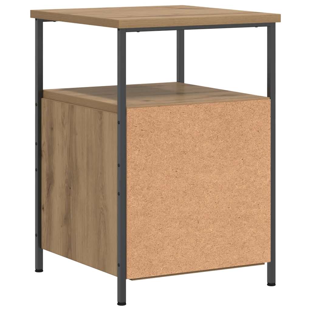 Κομοδίνο τεχνίτης Δρυς 34x35,5x50 εκ. από Επεξεργασμένο Ξύλο