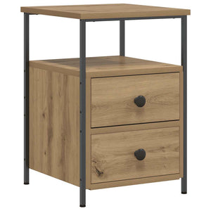 Κομοδίνα 2 τεμ Artisan Oak 34x35,5x50 cm Κατασκευασμένο ξύλο - Pakobazaar