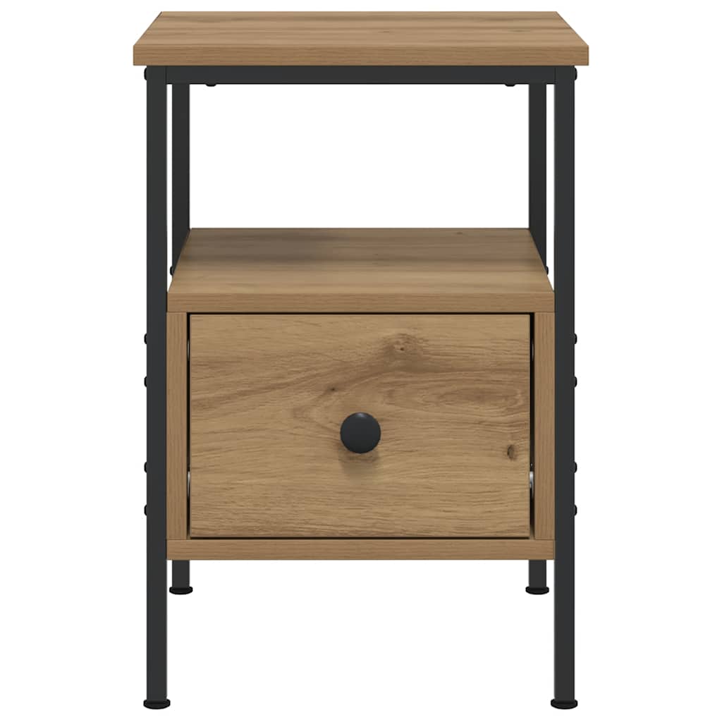 Κομοδίνα 2 τεμάχια Artisan Oak 34x36x50 cm Κατασκευασμένο ξύλο - Pakobazaar