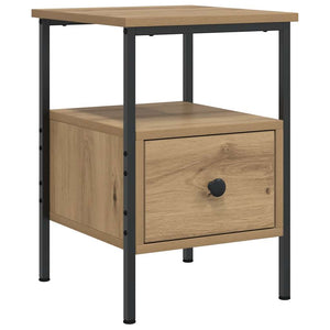 Κομοδίνα 2 τεμάχια Artisan Oak 34x36x50 cm Κατασκευασμένο ξύλο - Pakobazaar