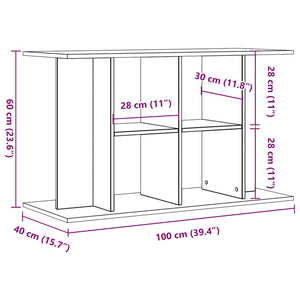Βάση ενυδρείου Παλιό ξύλο 100x40x60 cm Κατασκευασμένο ξύλο - Pakobazaar