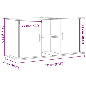 Βάση ενυδρείου  Παλιό ξύλο 121x41x58 cm Κατασκευασμένο ξύλο - Pakobazaar