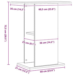 Βάση Ενυδρείου Artisan Δρυς 36x60,5x72,5 εκ. από Τεχνητό Ξύλο