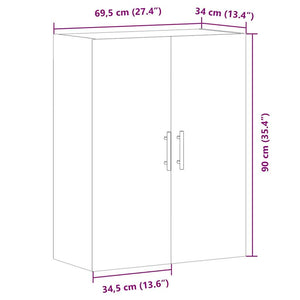Ντουλάπι Τοίχου Δρυς τεχνίτης 69,5 x 34 x 90 εκ. - Pakobazaar