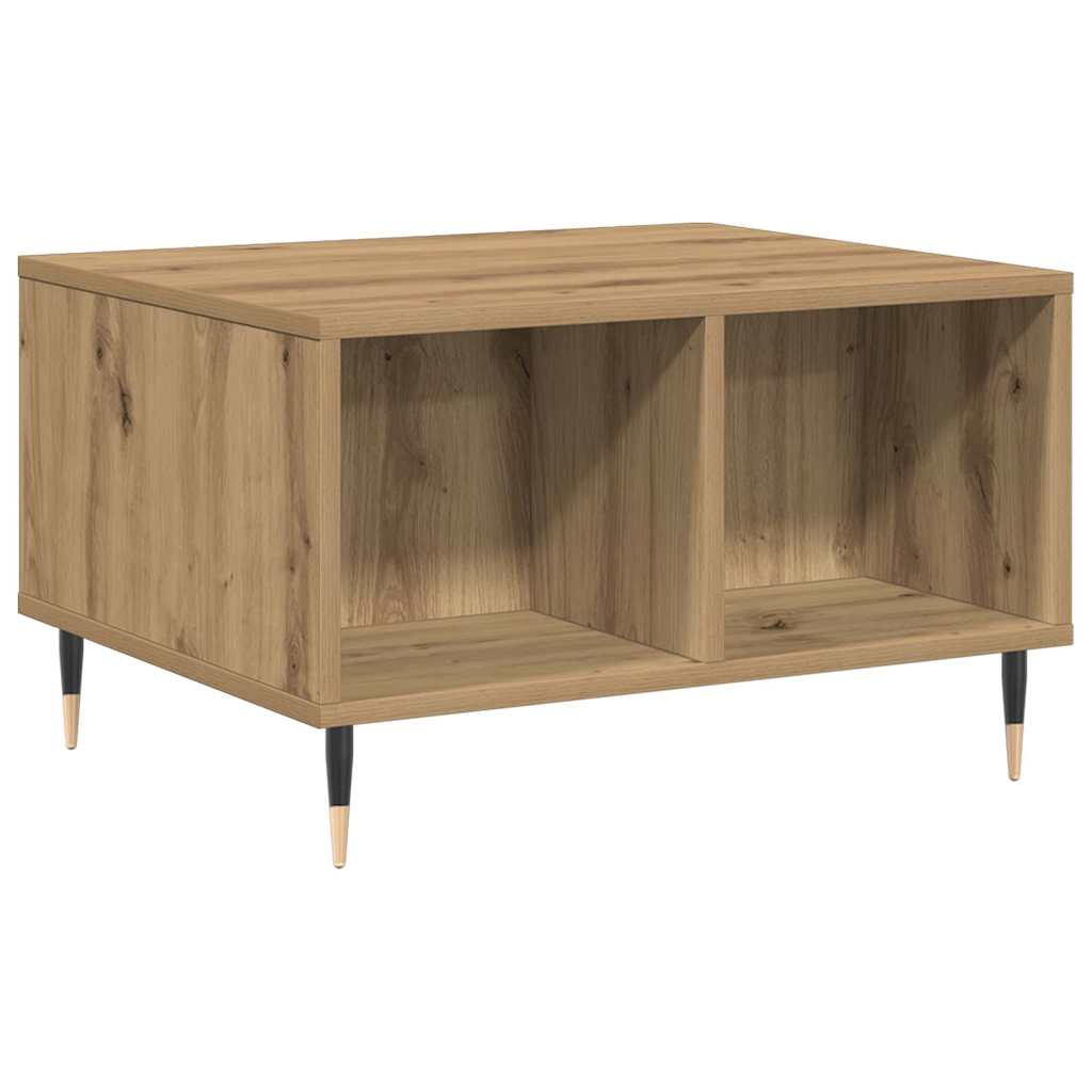 Τραπεζάκι σαλονιού Artisan Oak 60x50x36,5cm Κατασκευασμένο ξύλο