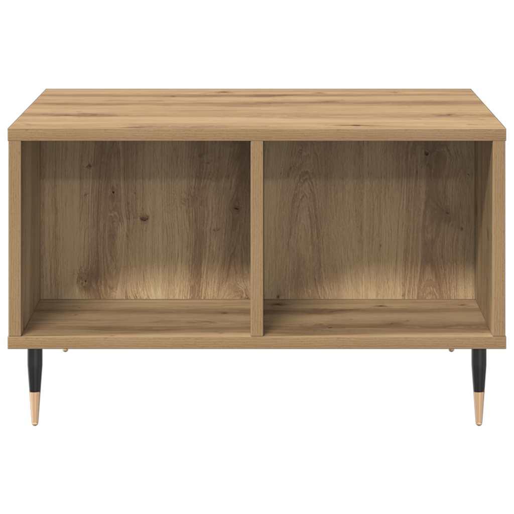 Τραπεζάκι σαλονιού Artisan Oak 60x50x36,5cm Κατασκευασμένο ξύλο