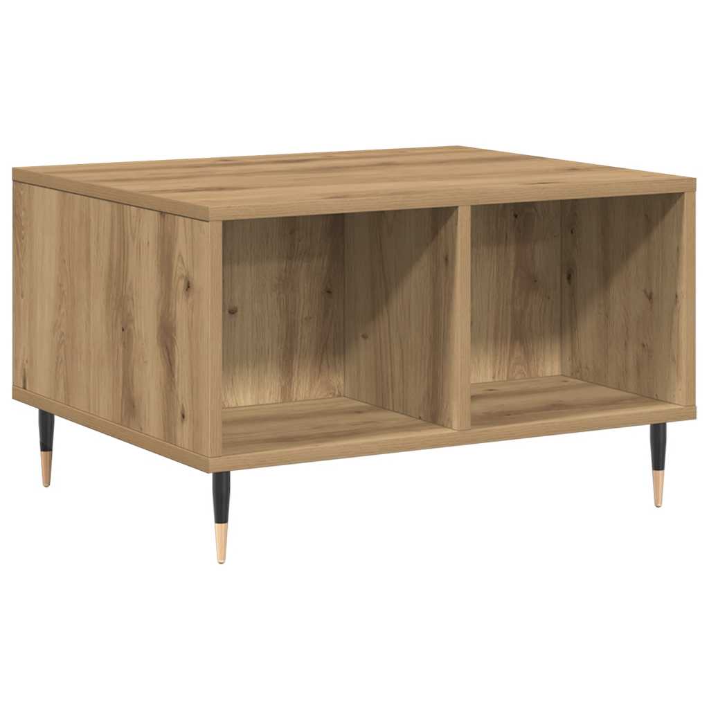 Τραπεζάκι σαλονιού Artisan Oak 60x50x36,5cm Κατασκευασμένο ξύλο