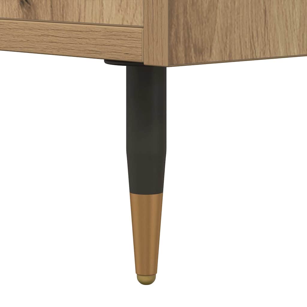 Τραπεζάκι σαλονιού Artisan Oak 60x50x36,5cm Κατασκευασμένο ξύλο