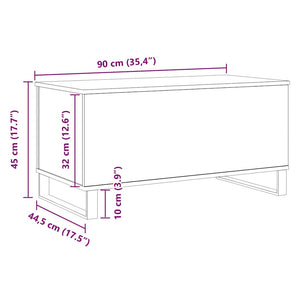 Τραπεζάκι σαλονιού Δρυς τεχνίτης 90x44,5x45 cm