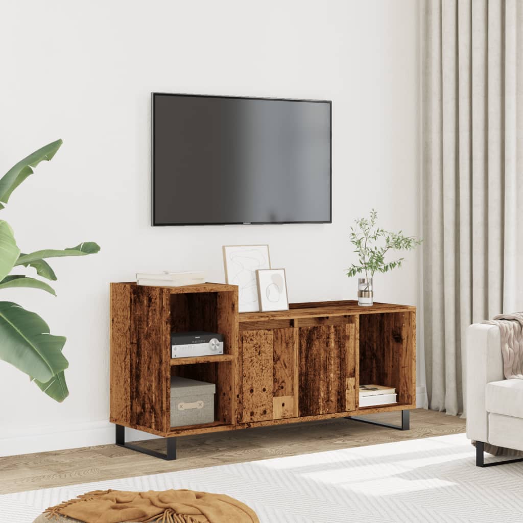 ντουλάπι τηλεόρασης  Παλιό ξύλο 100x35x55 cm Κατασκευασμένο ξύλο - Pakobazaar