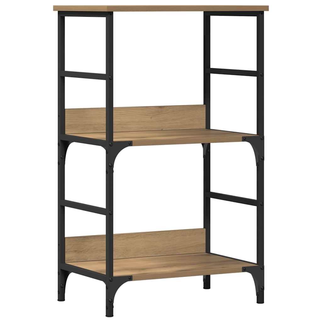 Βιβλιοθήκη Αρτισιανή Δρυς 50x33x82 εκ. Επεξεργ. Ξύλο