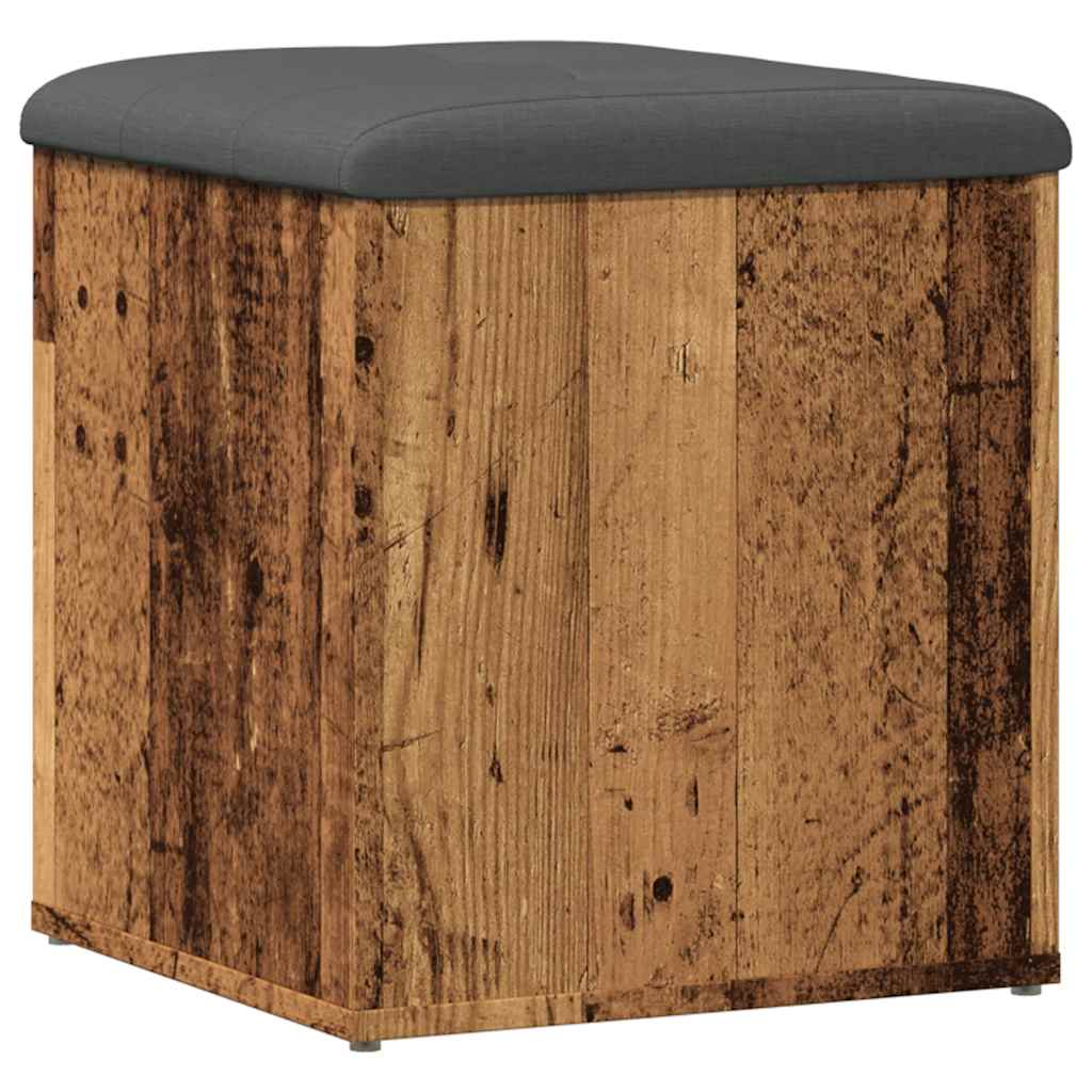 Πάγκος αποθήκευσης  Παλιό ξύλο 42x42x45 cm Κατασκευασμένο ξύλο - Pakobazaar