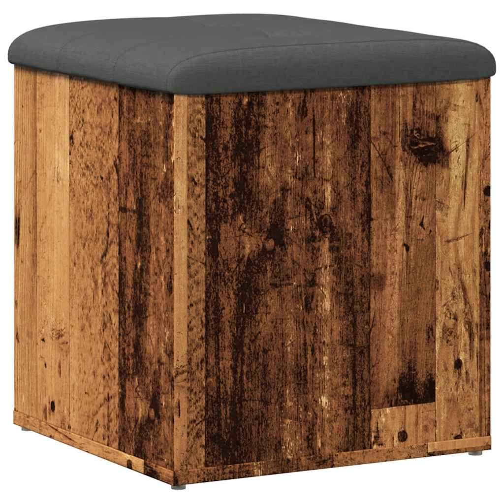 Πάγκος αποθήκευσης  Παλιό ξύλο 42x42x45 cm Κατασκευασμένο ξύλο - Pakobazaar