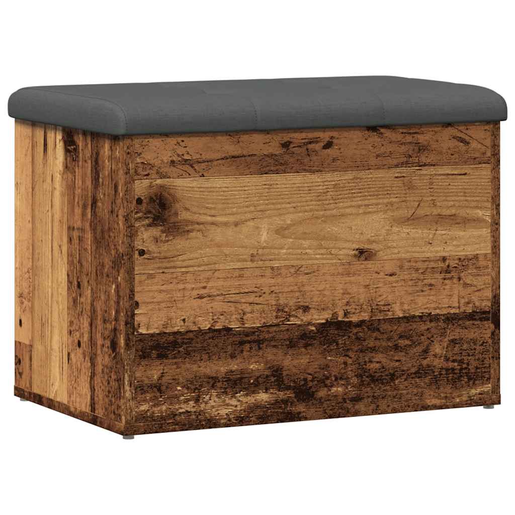 Πάγκος αποθήκευσης  Παλιό ξύλο 62x42x45 cm Κατασκευασμένο ξύλο - Pakobazaar