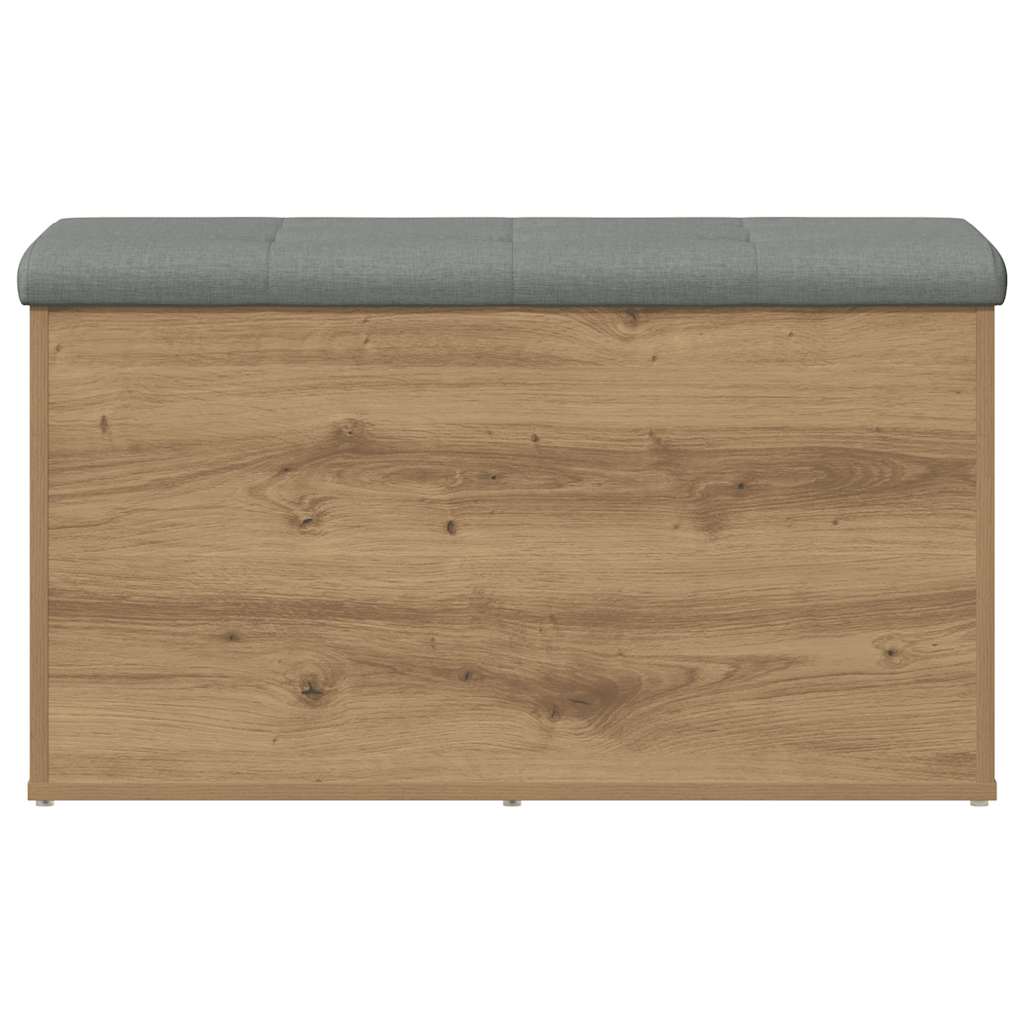 Πάγκος Αποθήκευσης Χειροποίητος Δρυς 82x42x45 εκ. από Τεχνητό Ξύλο - Pakobazaar