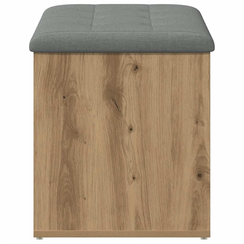 Πάγκος Αποθήκευσης Χειροποίητος Δρυς 82x42x45 εκ. από Τεχνητό Ξύλο - Pakobazaar