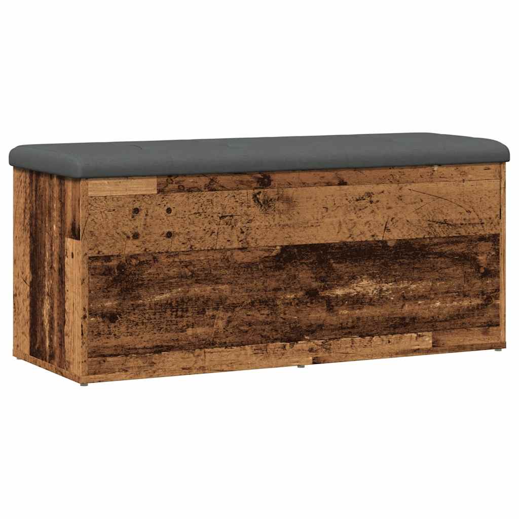 Πάγκος αποθήκευσης  Παλαιό ξύλο 102x42x45 cm Κατασκευασμένο ξύλο - Pakobazaar