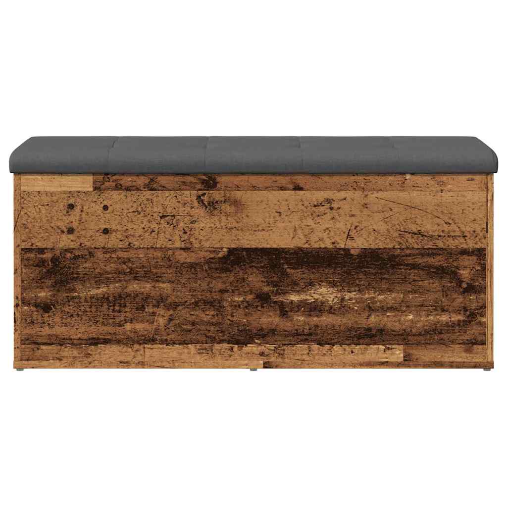 Πάγκος αποθήκευσης  Παλαιό ξύλο 102x42x45 cm Κατασκευασμένο ξύλο - Pakobazaar