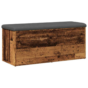Πάγκος αποθήκευσης  Παλαιό ξύλο 102x42x45 cm Κατασκευασμένο ξύλο - Pakobazaar