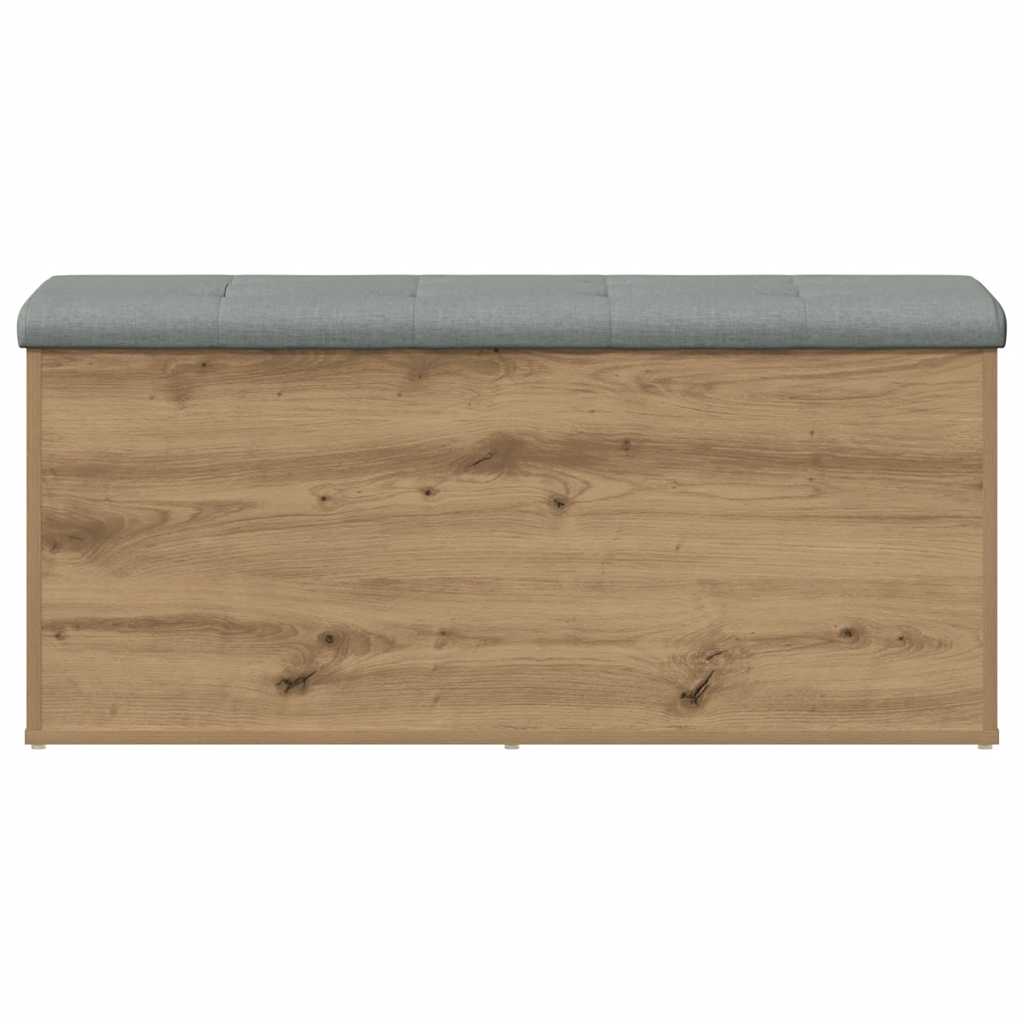 Πάγκος Αποθήκευσης Χειροποίητος Δρυς 102x42x45 εκ. από Τεχνητό Ξύλο - Pakobazaar