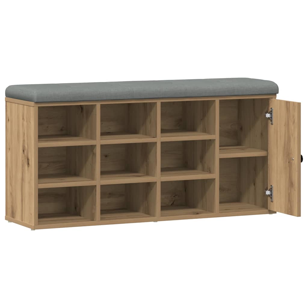 Πάγκος παπουτσιών  Artisan Oak 102x32x50 cm Κατασκευασμένο ξύλο - Pakobazaar