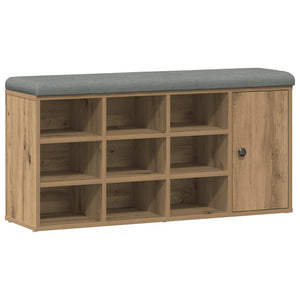 Πάγκος παπουτσιών  Artisan Oak 102x32x50 cm Κατασκευασμένο ξύλο - Pakobazaar